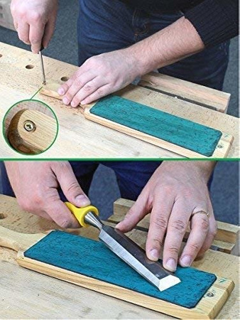 Dwustronny pas skórzany Strop do ostrzenia - Duży z pastą - BeaverCraft LS1P1