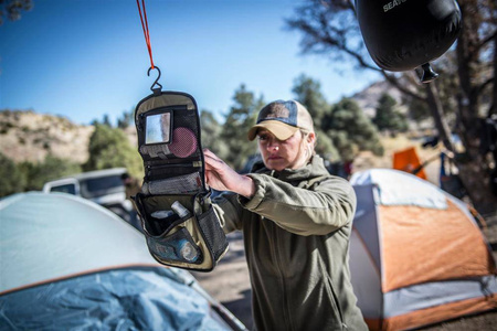 Helikon - Kosmetyczka Travel Toiletry Bag - Czarny / Olive Green - MO-TTB-NL-0201A