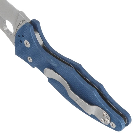 Nóż składany Spyderco Yojimbo 2 Cobalt Blue G10, Satin CPM SPY27 by Michael Janich (C85GPCBL2)