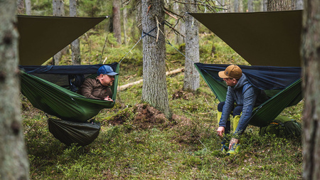 Hamak Lesovik Draka z zawieszeniem Sneka - Treetop green