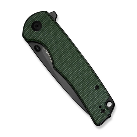 Nóż składany Sencut Praktisk Green Canvas Micarta, Black 9Cr18MoV (S24019-3)