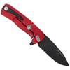 Nóż składany LionSteel ROK Aluminium Red, Black Blade (ROK A RB)
