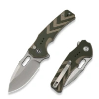 Nóż składany Civivi Vexron Green-Tan G10, Stonewashed 14C28N (C24066-2)
