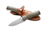 Nóż LionSteel Bushcraft Green Canvas Micarta (M4 CVG)