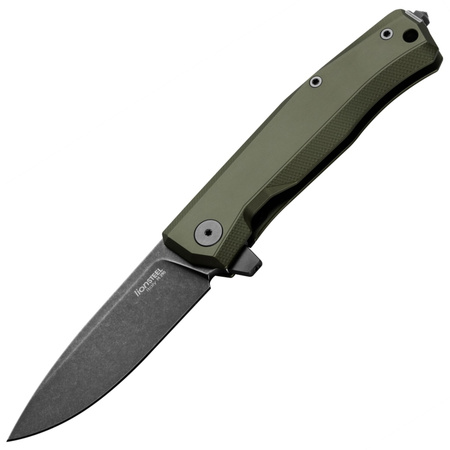 Nóż składany LionSteel Myto Green Aluminium, Old Black (MT01A GB)