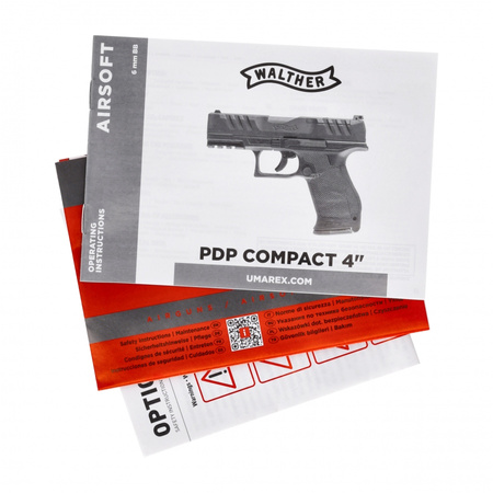 Walther - Pistolet wiatrówka PDP Compact 4" CO2 Set 4,5 mm