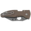 Nóż składany Spyderco Microjimbo Brown G10, Stonewashed CPM 15V by Eric Glesser (C264GPBN15V)