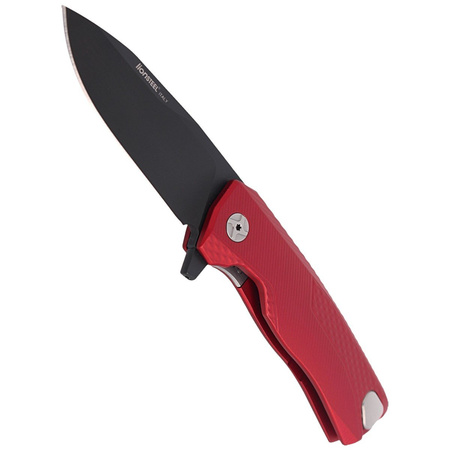 Nóż składany LionSteel ROK Aluminium Red, Black Blade (ROK A RB)