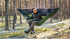 Hamak Lesovik Draka z zawieszeniem Sneka - Treetop green