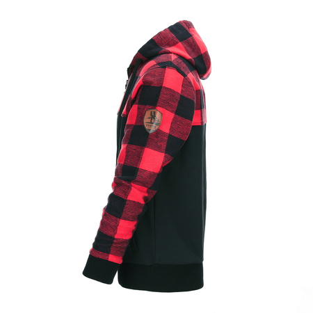 Bluza outdoorowa Lumbershell Jacket - Black/Red
