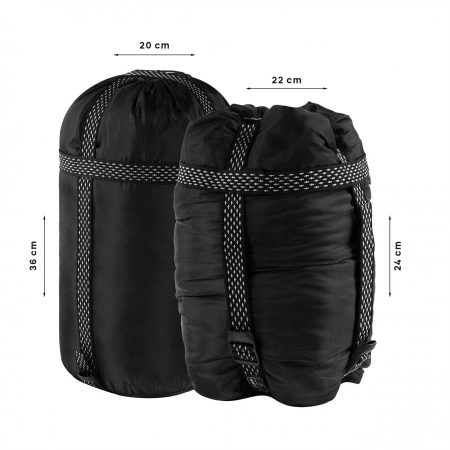 Alpinus - Śpiwór Fiber Pro WS 1300 dla praworęcznych - szałwiowy