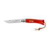 Nóż Opinel Colorama 07 inox grab pomarańczowy z rzemieniem