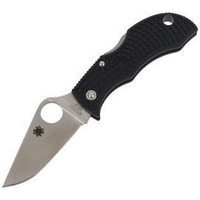 Nóż składany Spyderco Manbug Lightweight Black Plain - MBKP