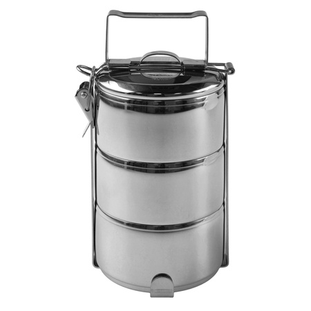 Menażka stalowa - Zestaw naczyń Zebra Food Carrier 10 cm x 3