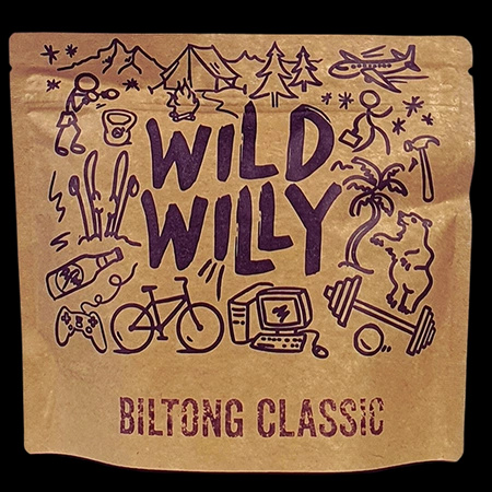 Suszona Wołowina Biltong - Wild Willy - Classic - 70g