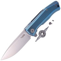 Nóż składany LionSteel Myto, Blue Titanium, Satin M390 by Molletta (MT01 BL)