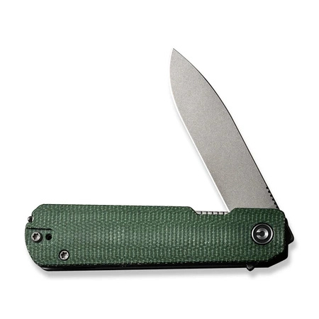 Nóż składany Civivi Sendy Green Canvas Micarta, Gray Stonewashed Nitro-V by Ben Petersen (C21004A-1)