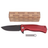 Nóż składany LionSteel SR11A Red Aluminium, Black Sleipner by Molletta (SR11A RB)