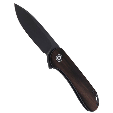 Nóż CIVIVI Elementum Flipper Ebony Wood, Black Stonewashed (C907W)