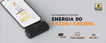 XTORM Powerbank Powershot 5.000 20W czarny XG2PS051