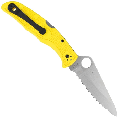 Nóż składany Spyderco Pacific Salt 2 FRN Yellow, Spyder H2 (C91SYL2)