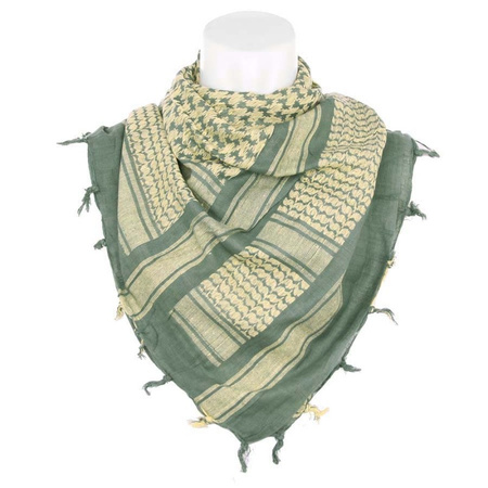 101INC - Arafatka (Shemagh) PLO scarf - Sage Green/Tan