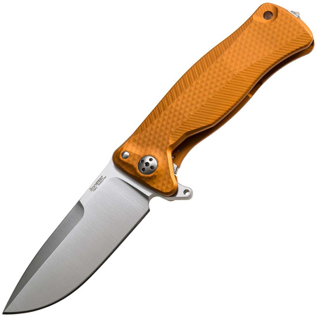 Nóż składany LionSteel SR11 Orange Aluminium, Satin Sleipner by Molletta (SR11A OS)