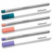 Filtr słomkowy do wody LifeStraw SIP z etui - 3 pack - Laguna/Thistle/Apricot