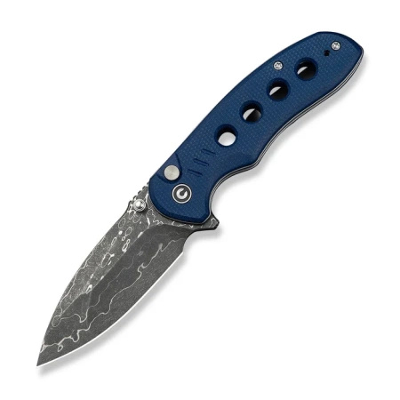 Nóż składany Civivi Triptych Blue Canvas Micarta, Damascus (C23085B-DS1)