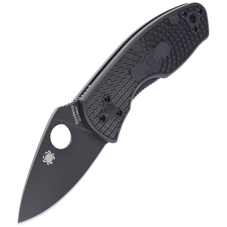 Nóż składany Spyderco Ambitious Black FRN, Black Blade (C148PBBK)