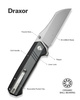 Nóż składany Sencut Draxor Gray/Black G10, Satin 9Cr18MoV (S24035-3)