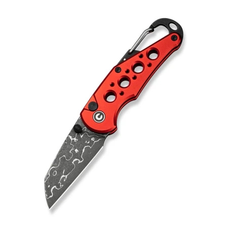 Nóż składany Civivi Pragma Red Aluminium, Damascus (C23062B-DS1)