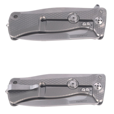 Nóż składany LionSteel SR11 Titanium Grey / Satin Blade (SR11 G)
