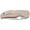 Nóż składany Spyderco Native 5 Brown Canvas Micarta, Satin CPM Cru-Wear by Sal Glesser (C41MPCW5)