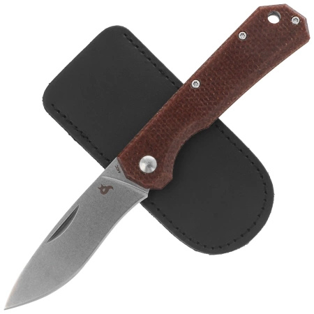 Nóż składany BlackFox Ciol Brown Canvas Micarta, Stonewashed 440C by Denis Simonutti  (BF-748 MIB)