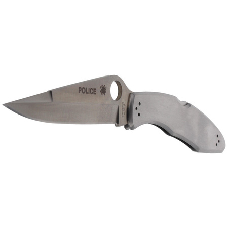 Nóż składany Spyderco Police Model Stainless Steel Plain - C07P