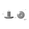 Śruby pivot Civivi Satin i Black Stainless Steel 8 mm - 2 szt. (CA-11B)