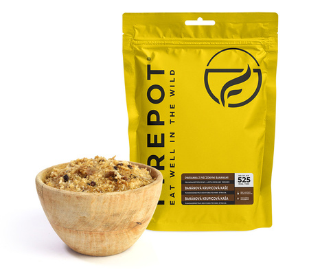 Firepot - Liofilizat Danie Owsianka z pieczonymi bananami, 525g /525kcal 