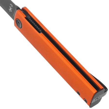 Nóż składany Fox Chnops Orange Aluminium, Black Top Shield Becut by Raven Knives Design (FX-543 ALO)