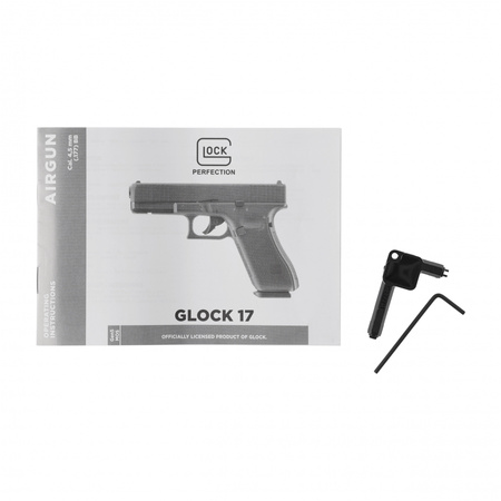 Glock - Pistolet wiatrówka Glock 17 gen 5 MOS 4,5 mm BB 3J bez płytek