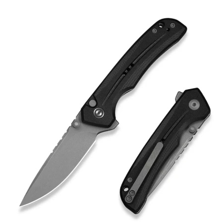 Nóż składany Civivi Tarask Black G10, Gray Stonewashed Nitro-V (C25023C-1)