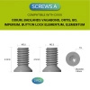 Śruby do klipsa Civivi Black Stainless Steel T6 3.8 mm - 10 szt. (CA-12B)