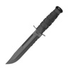 Ka-Bar 1214 - Nóż - Black Serrated z pochwą z tworzywa GFN