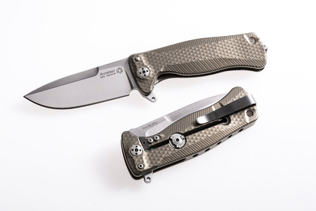 Nóż składany LionSteel SR22 Titanium Bronze, Satin Blade (SR22 B)
