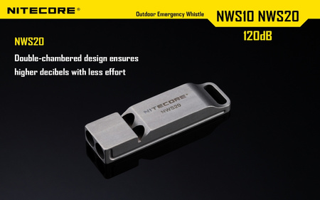 Gwizdek bezpieczeństwa Nitecore NWS10 120 dB