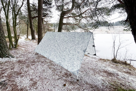 Płachta biwakowa - Tarp 3x3 - DD Hammocks - Winter MC