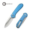 Nóż składany CIVIVI Button Lock Elementum II Blue Aluminium, Satin Nitro-V (C18062PD-2)