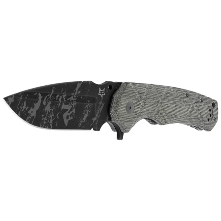 Nóż składany Fox Uro OD Green Canvas Micarta, Acid Washed Niolox by Wander Tactical (FX-557)