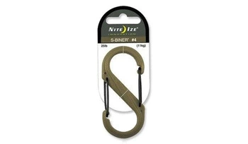 Karabinek Nite Ize - S-Biner #4 - Plastic Black Gate - Coyote