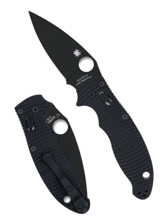 Nóż składany Spyderco Manix 2 SALT Black G10, Black DLC MagnaCut by Eric Glesser (C101GMCBKP2)